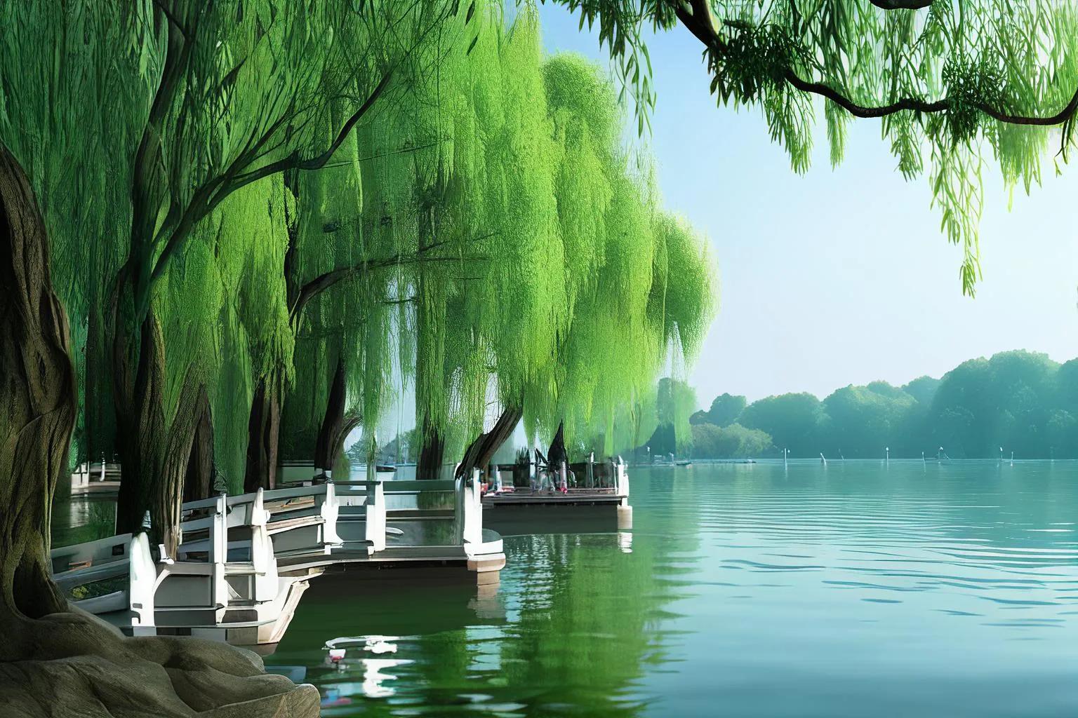 西湖美景图高清壁纸,手机壁纸西湖高清自然风景图片