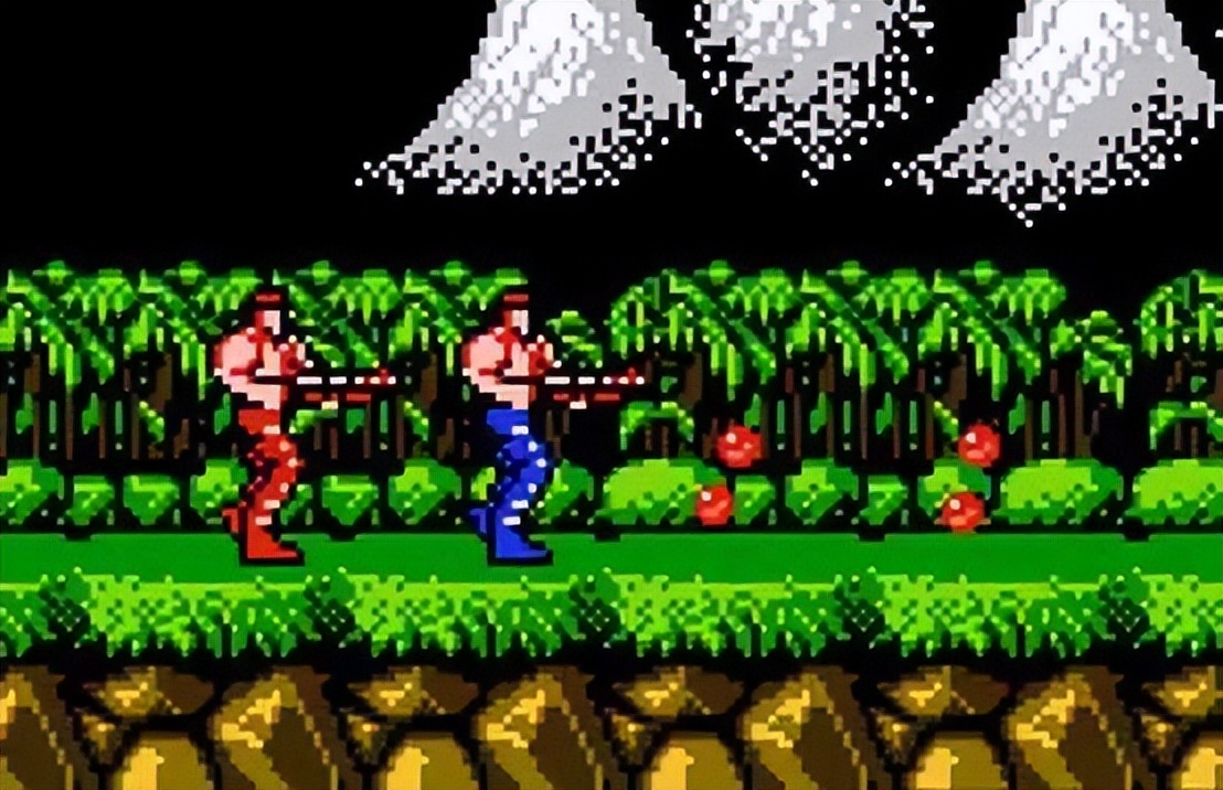 街机游戏一命通关怀旧经典,经典街机带两个保护球的飞机游戏