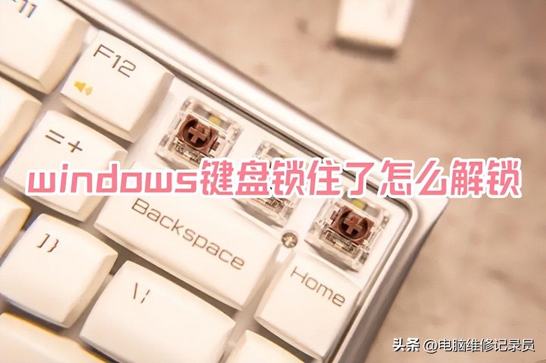 电脑键盘不能打字了按哪个键恢复,电脑键盘被锁了无法打字