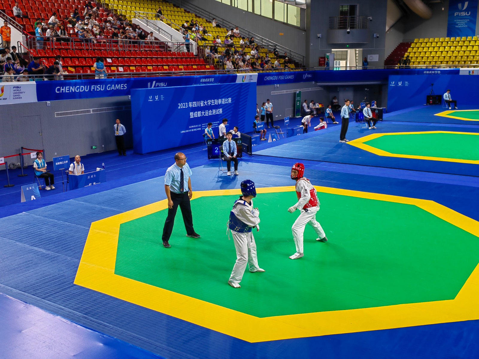 爱成都迎大运体育活动,四川大运会跆拳道测试赛