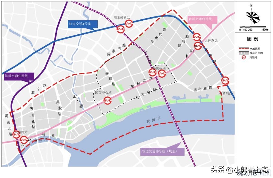 虹口北外滩实景,虹口区北外滩航拍