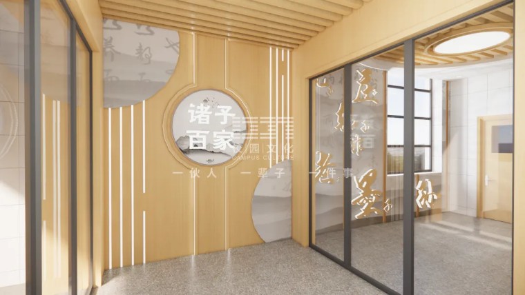 过道文化长廊空间设计,走廊文化效果图大全