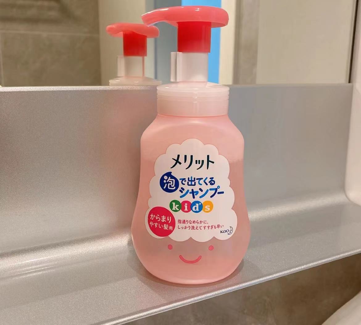 花王儿童洗发水蓝色和粉色区别,日本儿童花王洗发水粉色瓶子的