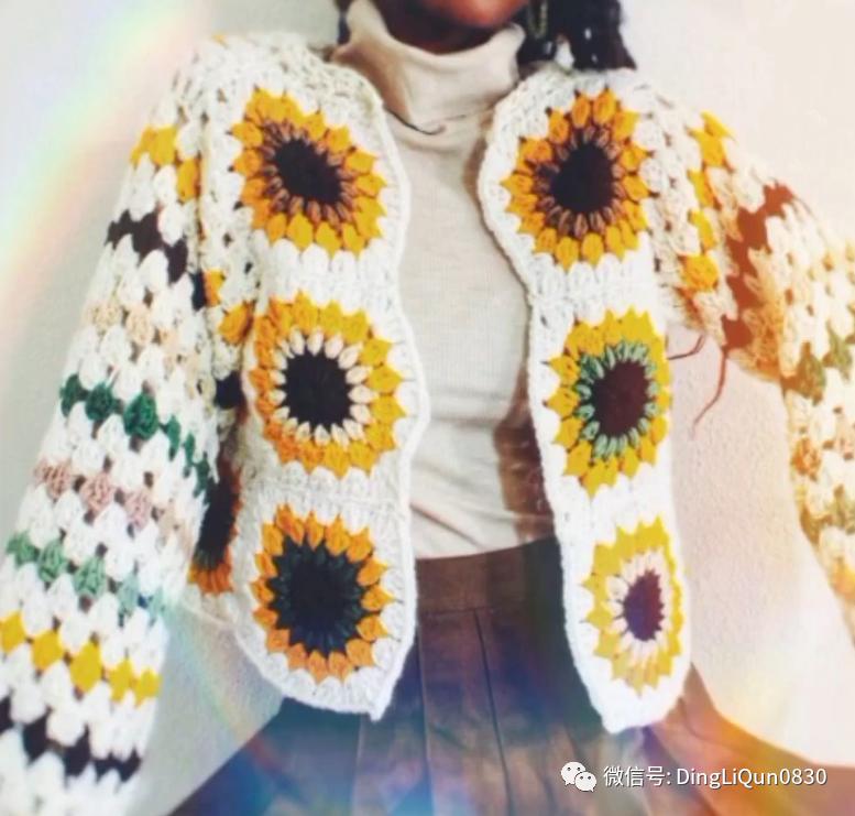 「针织作品」漂亮的祖母格图案夹克2022精品系列