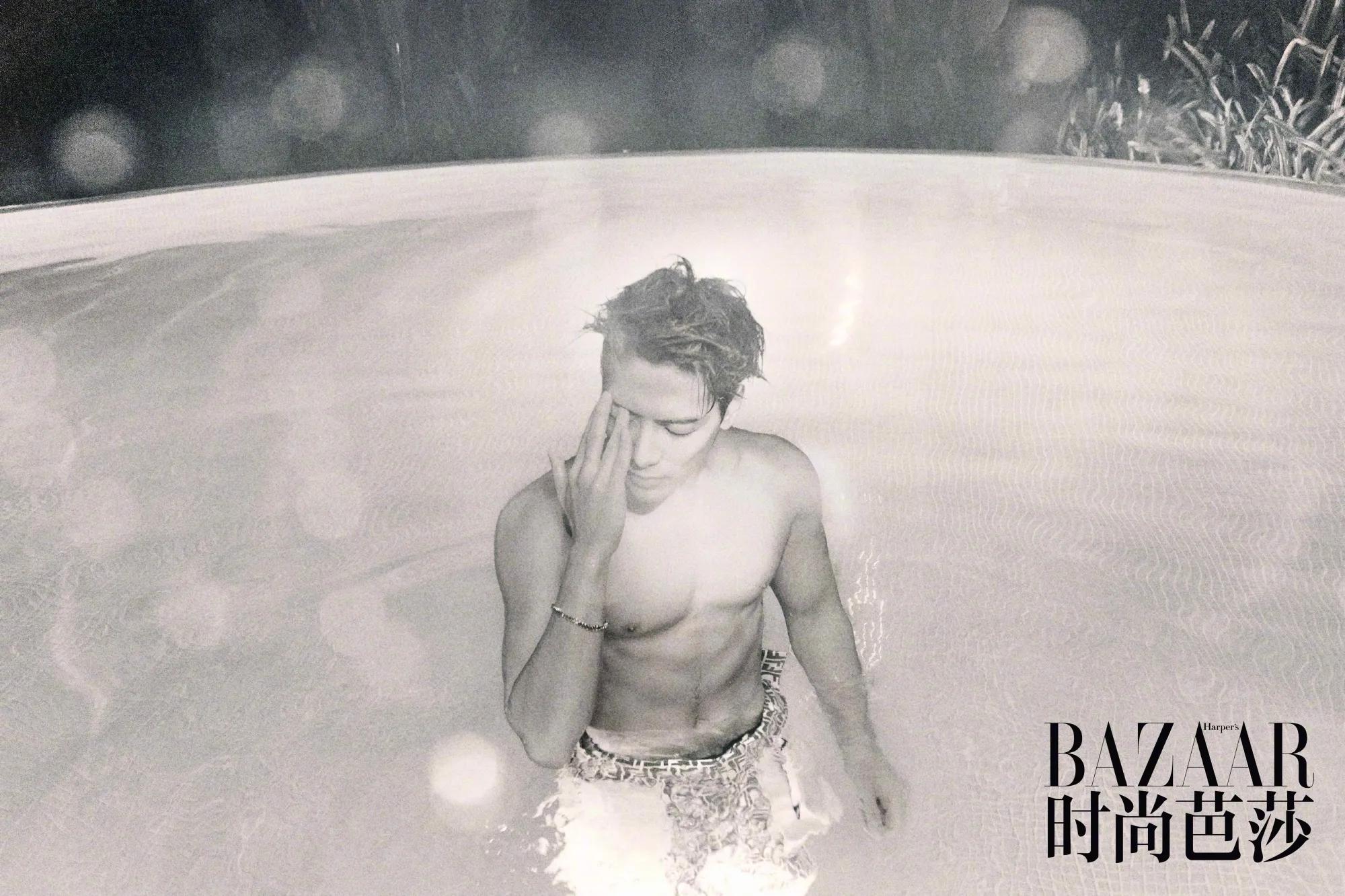 时尚芭莎肖战银发造型高清,肖战登时尚芭莎封面人物