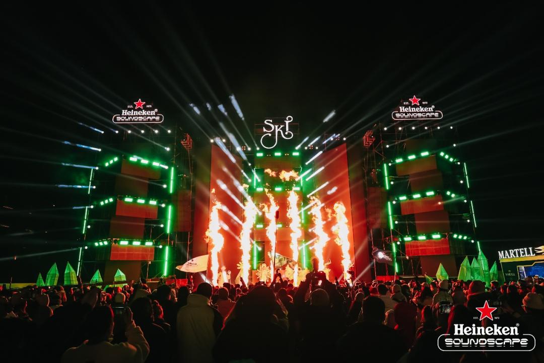 撬动年轻圈层，喜力®在滑雪场玩“电音”