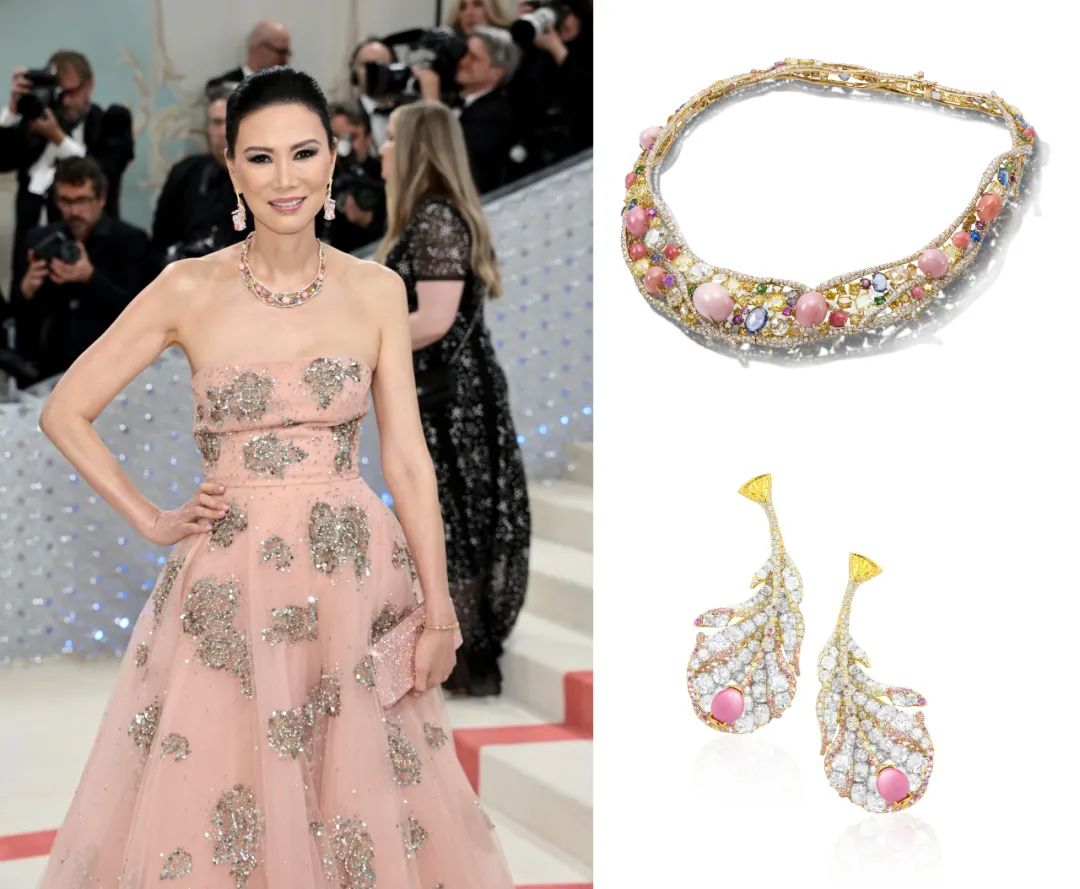 郭晶晶巩俐与明星合影,郭晶晶张曼玉合影