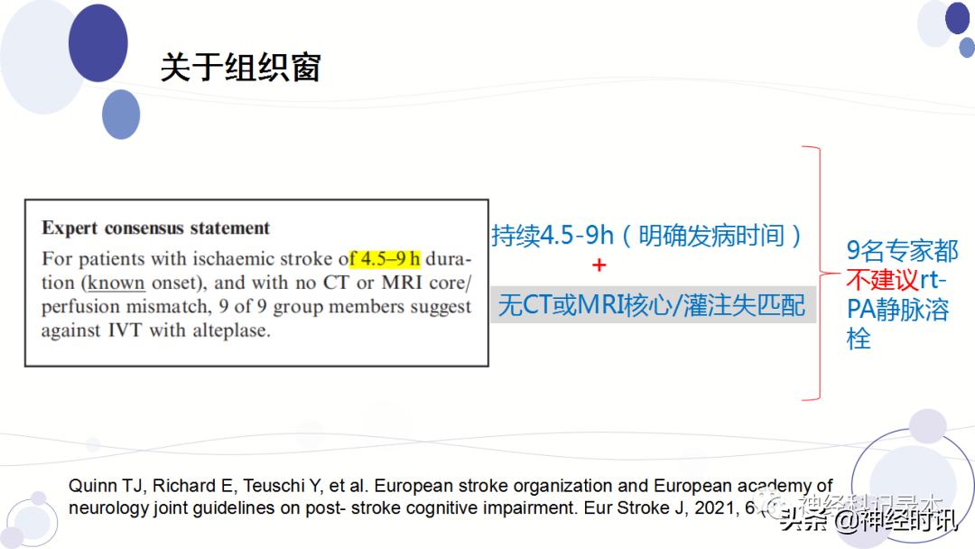 关于急性缺血性卒中静脉溶栓决策的若干问题