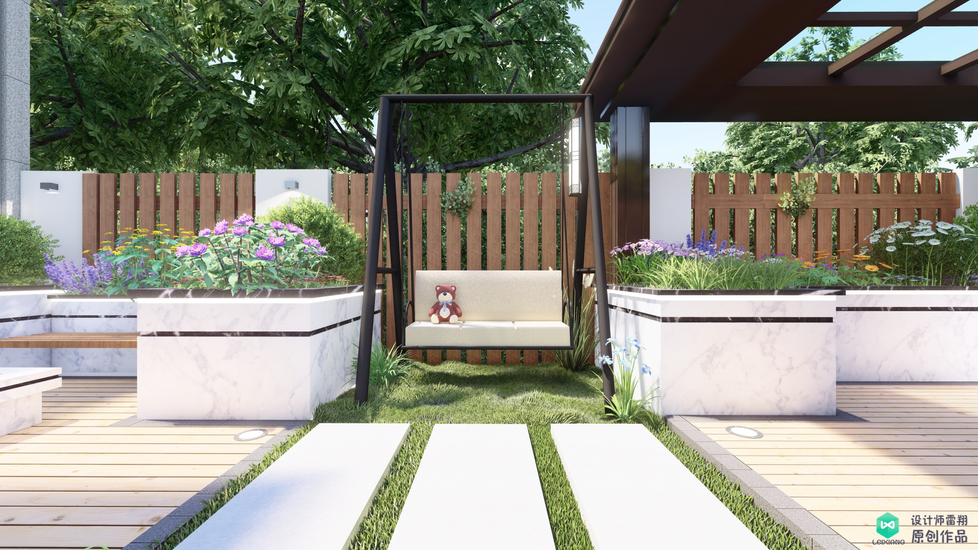 最简单省钱好打理的庭院设计方案,如何打造庭院特色花园