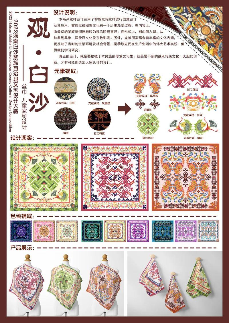 山水黎乡·绿韵白沙2022海南白沙黎族自治县文创设计大赛获奖作品公示