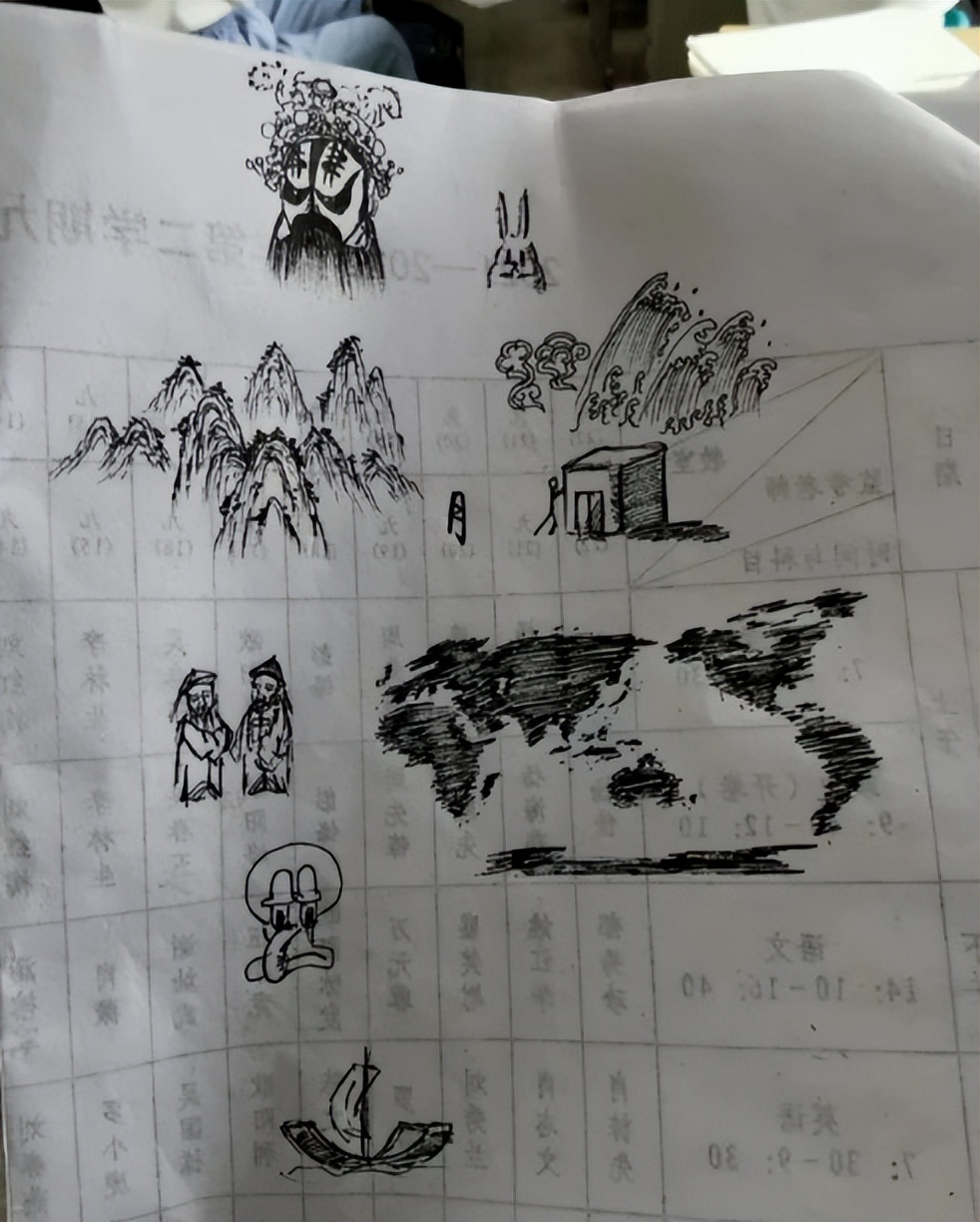 监考老师太无聊画学生,监考老师有多无聊画画