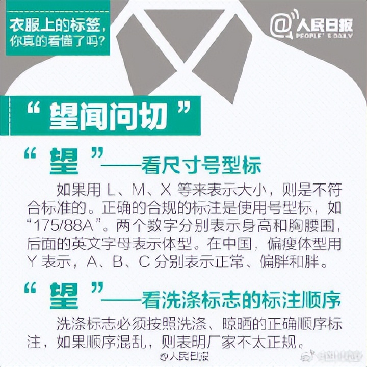 衣服标签上的字母l表示什么,衣服上的标签都是真的么