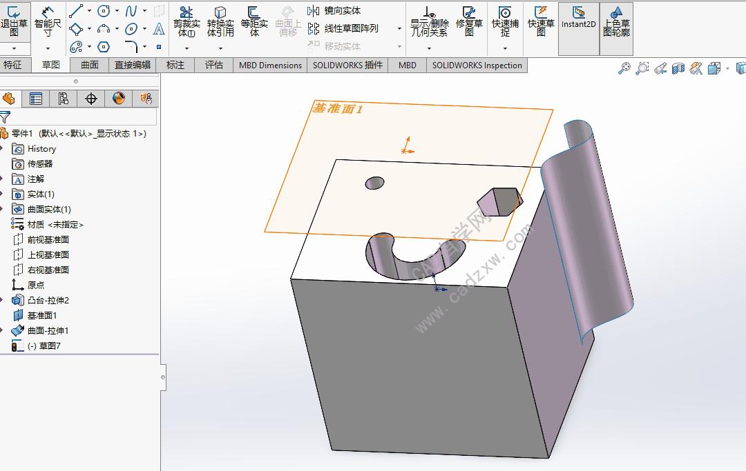solidworks草图怎么转化为实体,solidworks草图交叉点怎么捕捉