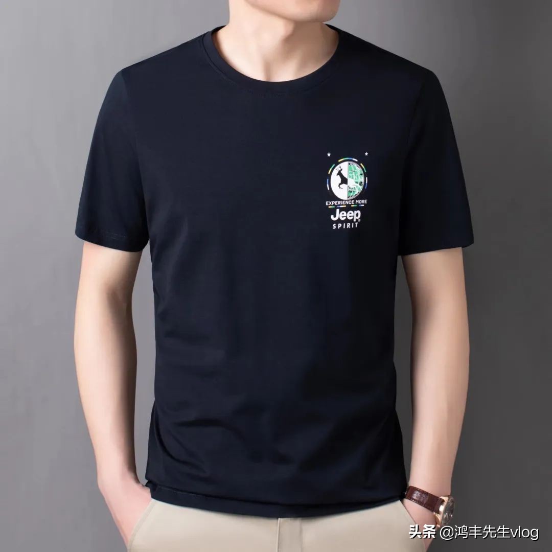 jeep短袖t恤专卖店男装翻领,jeep短袖t恤男纯棉官方正品
