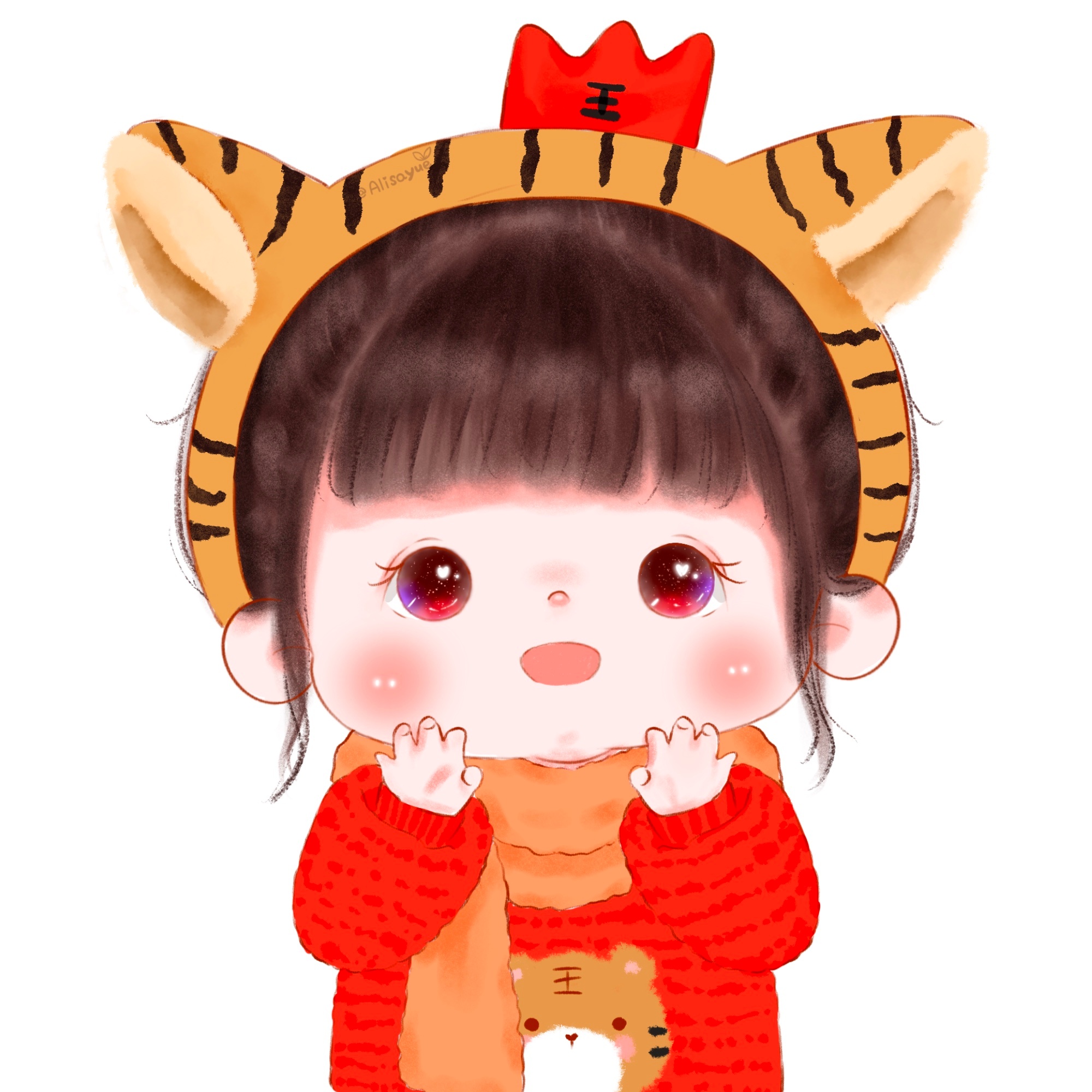 可爱小孩女头搞怪萌娃情头,情侣头像超可爱的萌娃新年情头