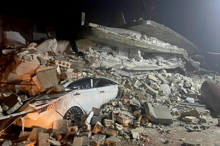 叙利亚地震后变成一片废墟的图片,土耳其震后现状媒体人讲解