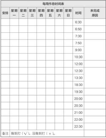 梦想行动十大步骤,梦想行动计划表