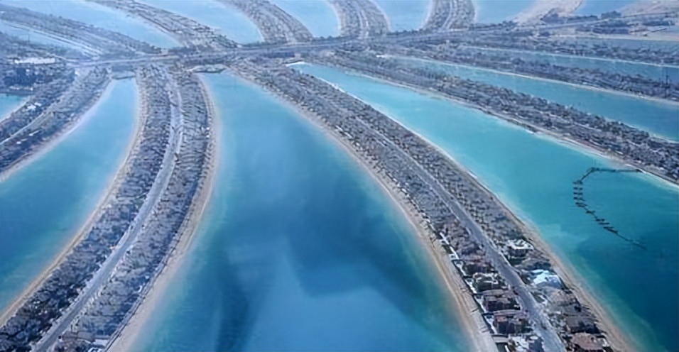 迪拜棕榈岛,迪拜朱美拉棕榈岛下沉