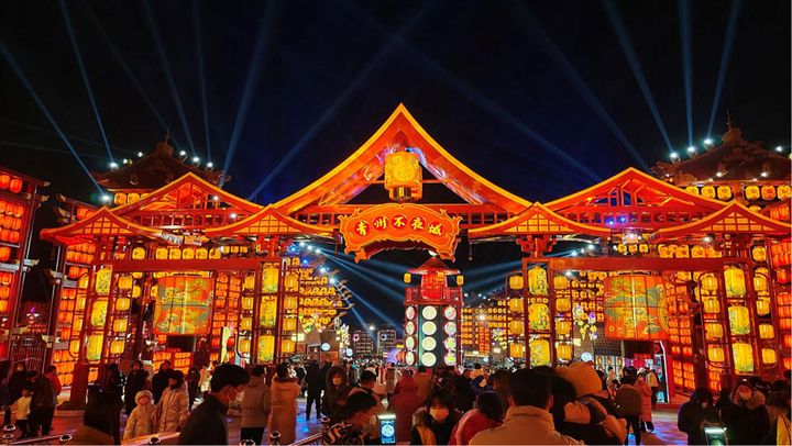 青州不夜城景观灯,青州中都不夜城