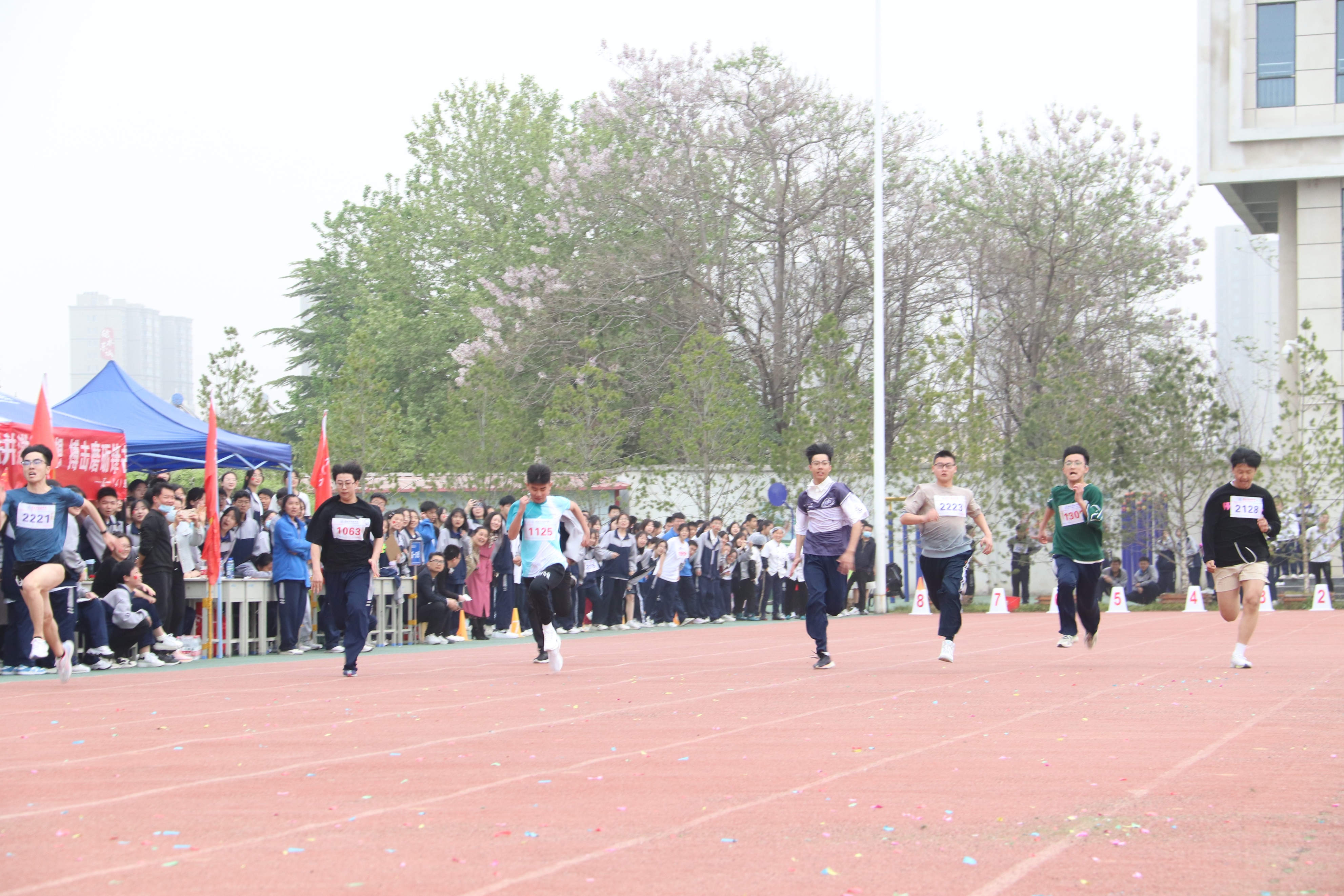 渭南市中学生田径运动会开幕,白马中学第三届田径运动会开幕式