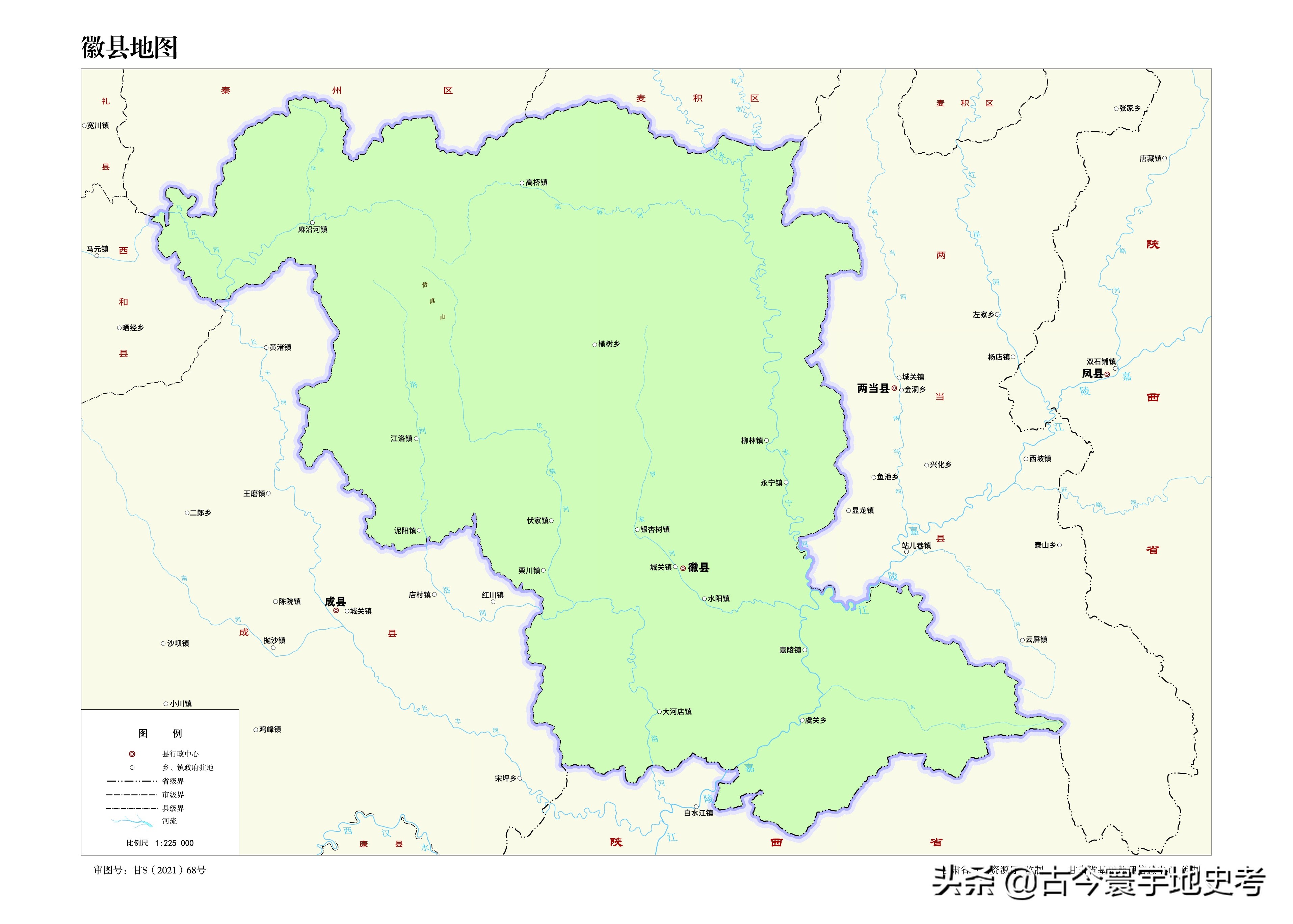 甘肃省各市州县地图,甘肃省旅游交通地图
