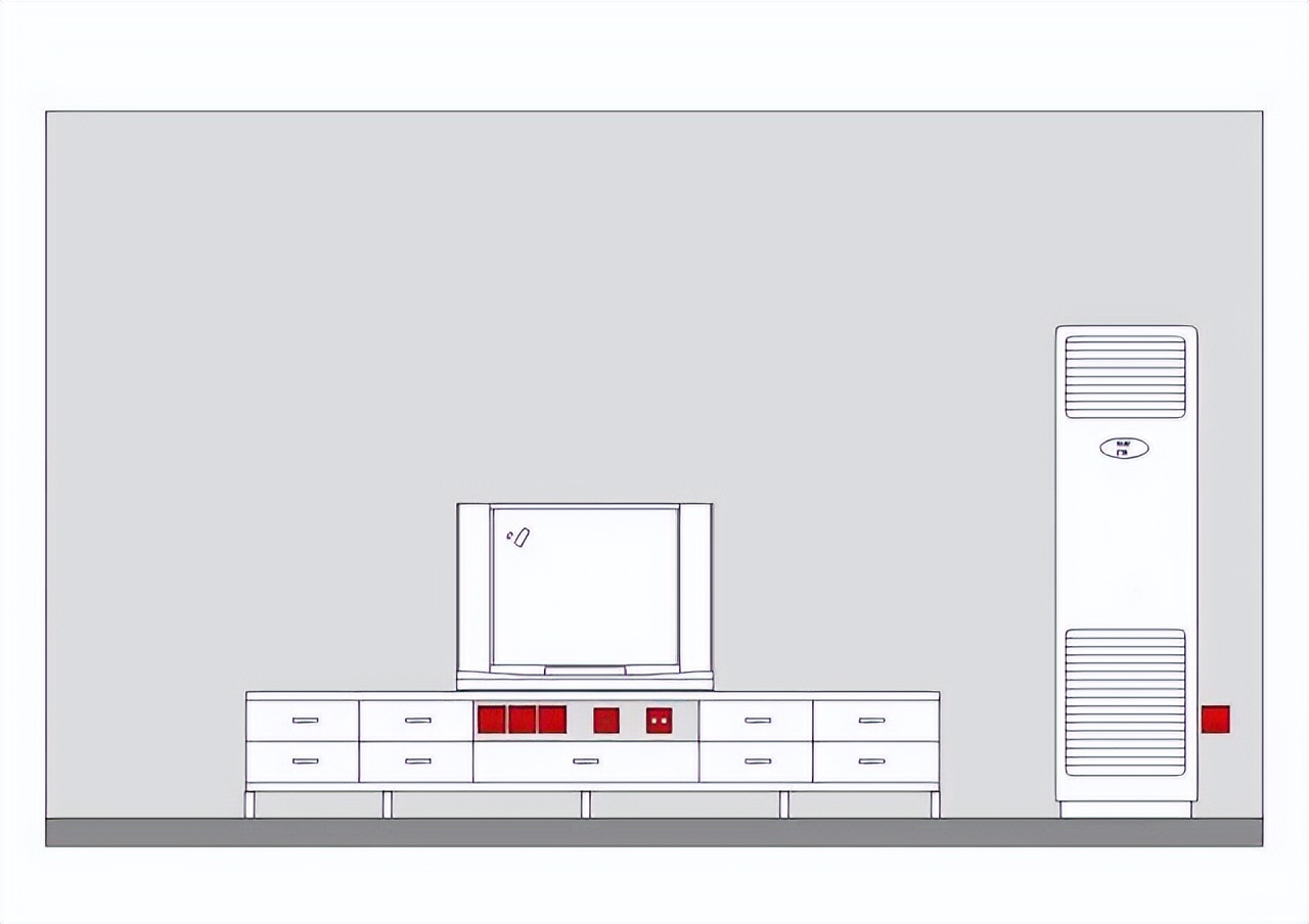 水电定位时开关插座合理布局图,最实用全屋开关插座布局图