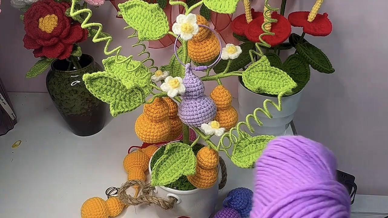 七彩葫芦的叶子教程,七彩葫芦怎么盘