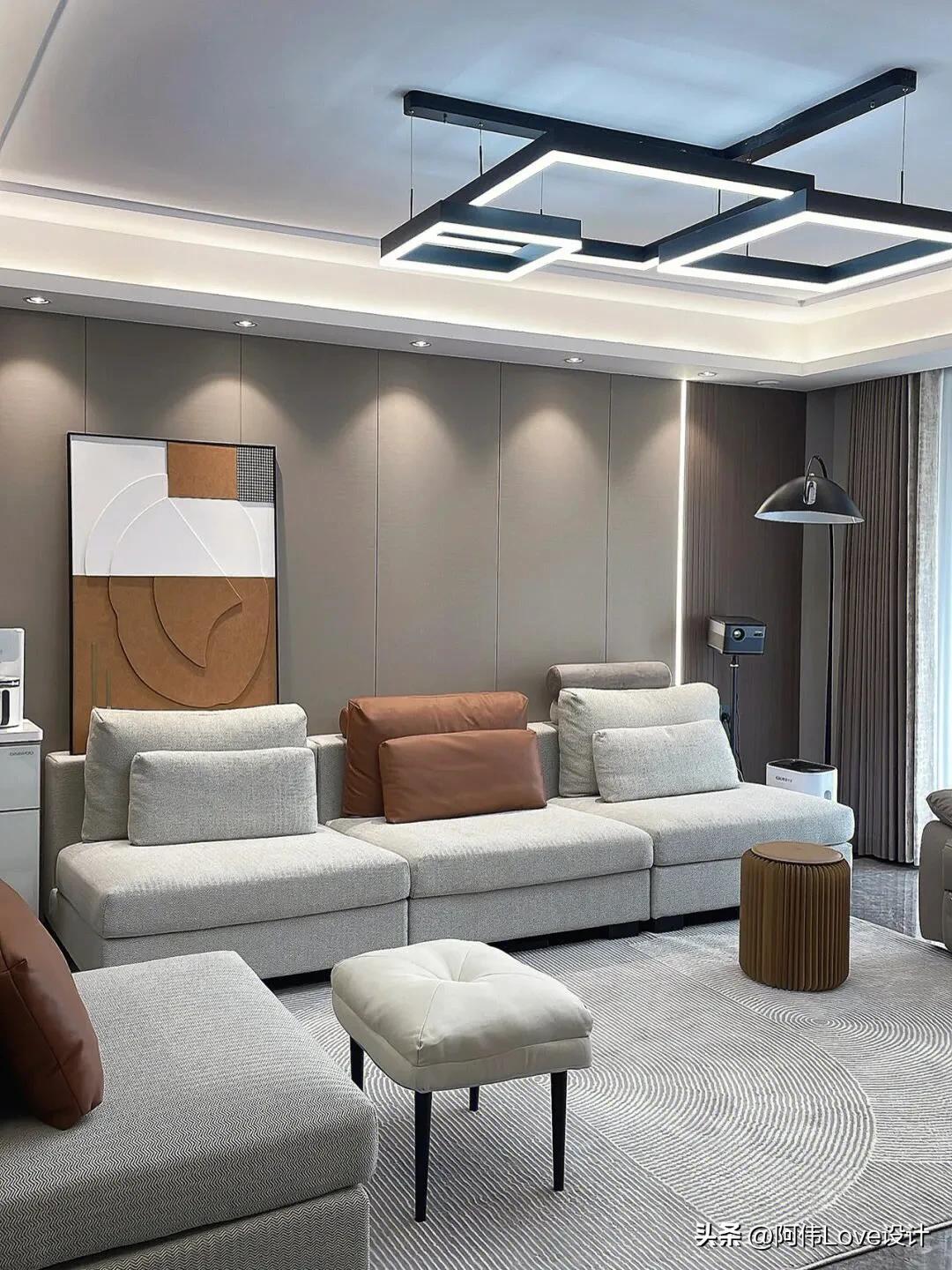 2021流行沙发背景墙挂画,100款最新沙发背景墙设计值得收藏