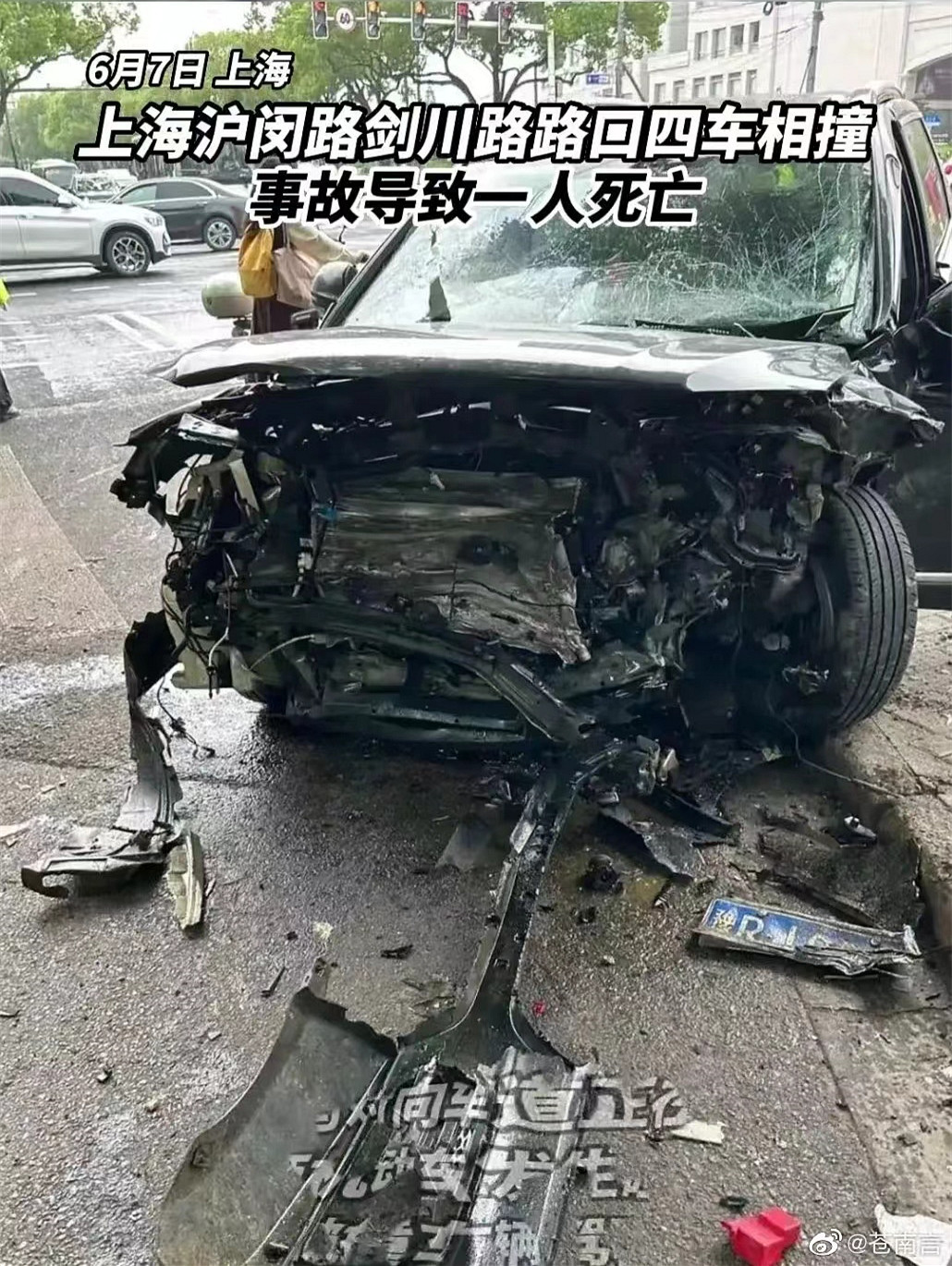 上海男子闹市闯红灯被撞死,上海一男子闯红灯被撞身亡负全责