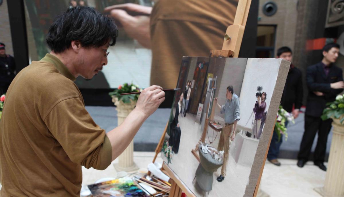 冷军手相高清,冷军画家手相