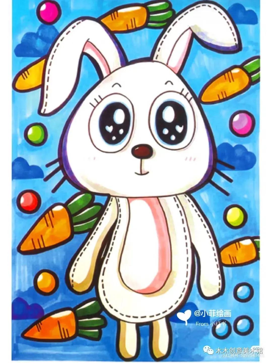 马克笔画儿童画简单好看,儿童马克笔画画简单又好看图片