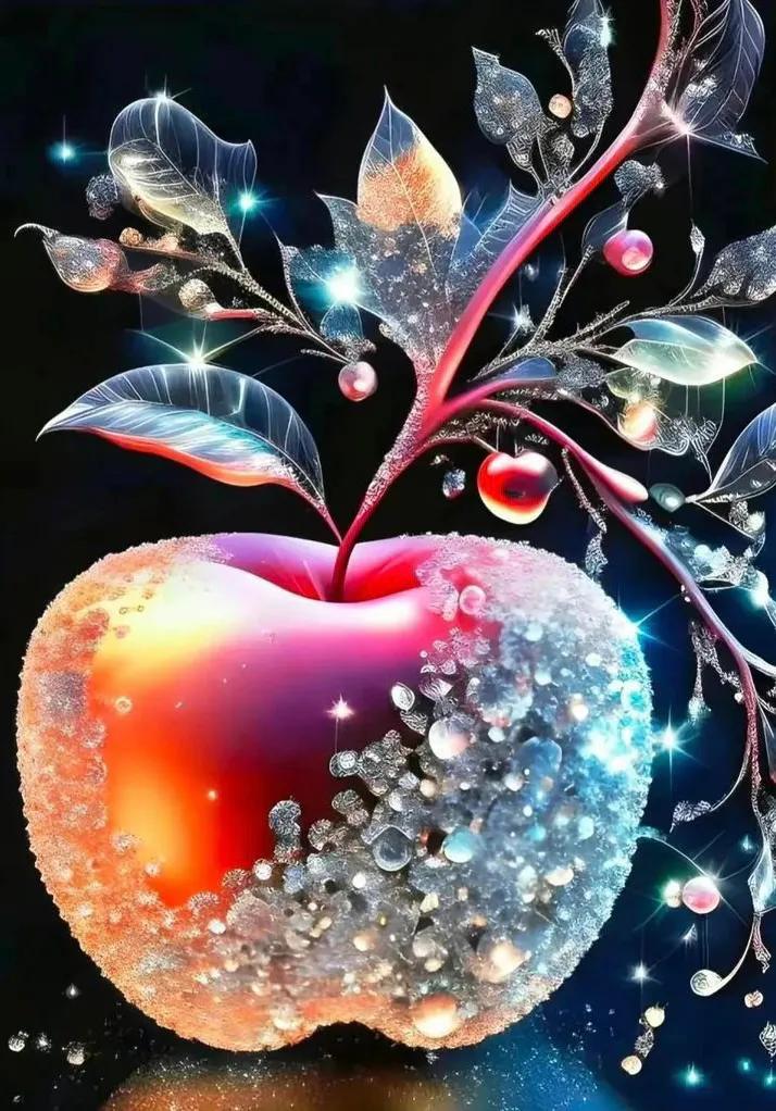 平安健康吉祥如意苹果唯美图片,祝你平安健康苹果图片