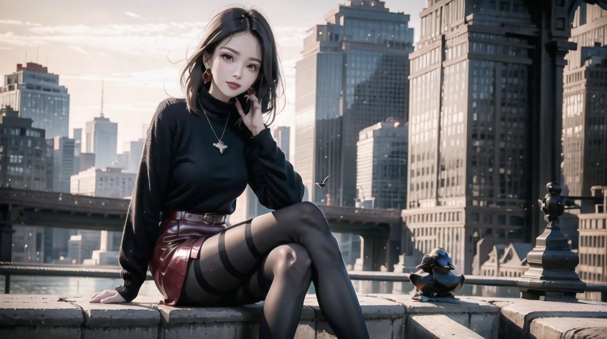 二次元ai女神图片,ai二次元少女美图