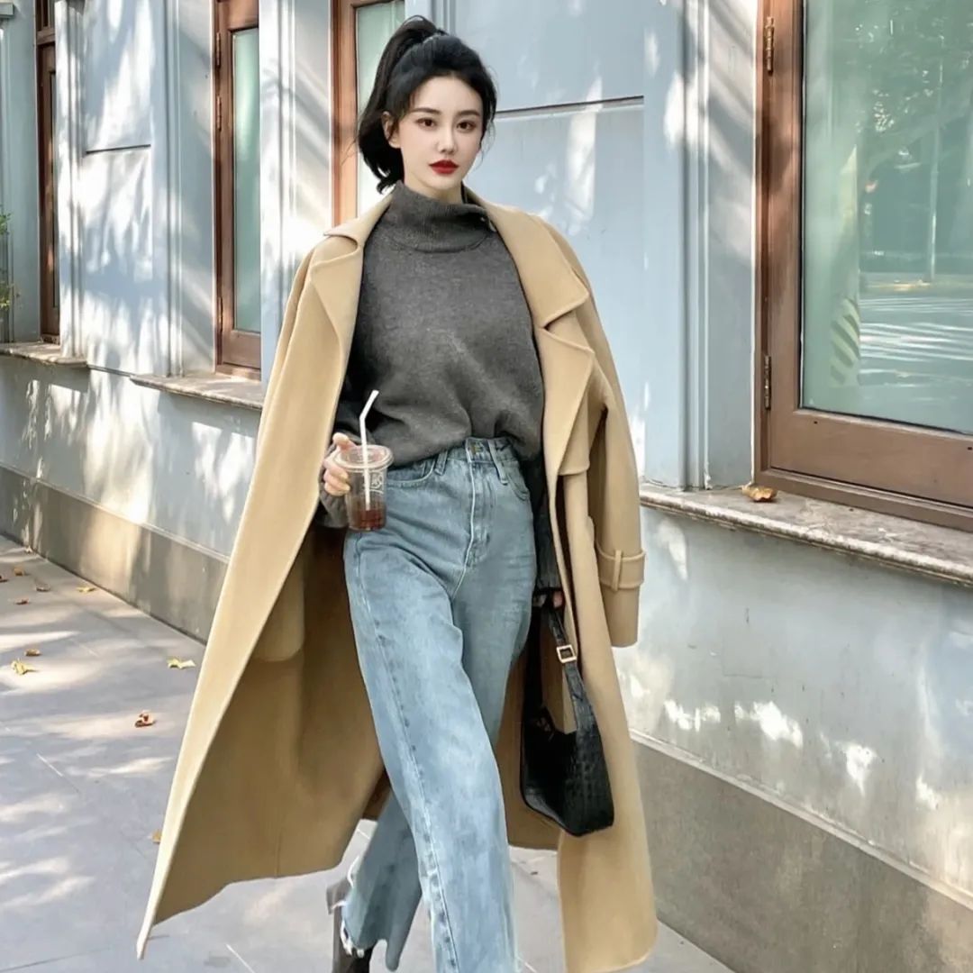 冬季露腿穿搭才真时髦,遮腿型的冬季穿搭