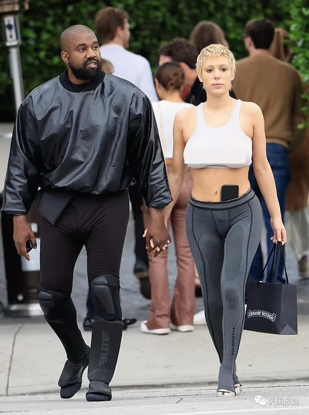 侃爷妻子bianca怪异穿搭,侃爷妻子黑色蚕蛹装