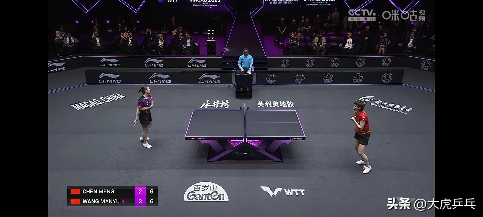 王曼昱3比2战胜孙颖莎夺得冠军,王曼昱陈梦澳门站女单夺冠