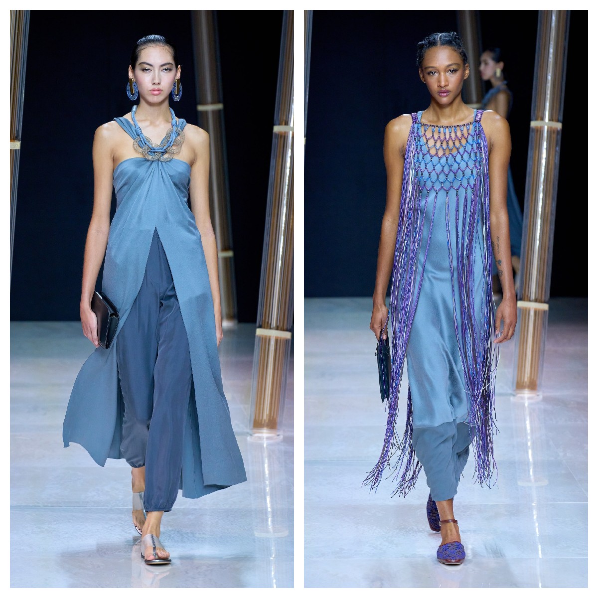 巴黎时装周2023秋冬阿玛尼,阿玛尼armani2022秋冬米兰时装周