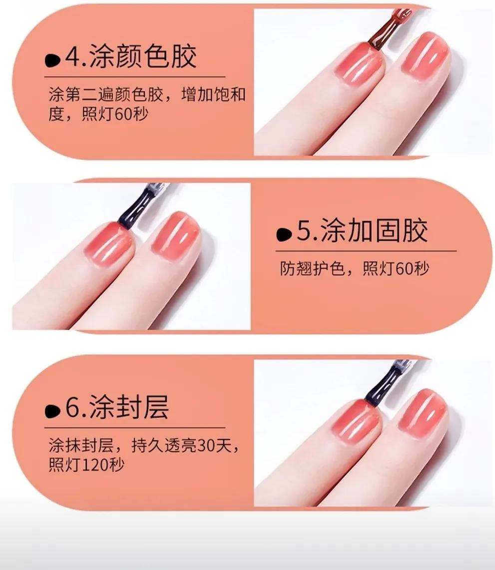 本甲裸色带钻美甲,秋冬美甲教程本甲