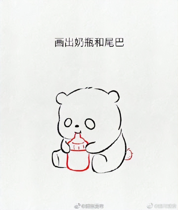 简笔画大熊猫图片大全大图,可爱q版大熊猫怎么画简笔画