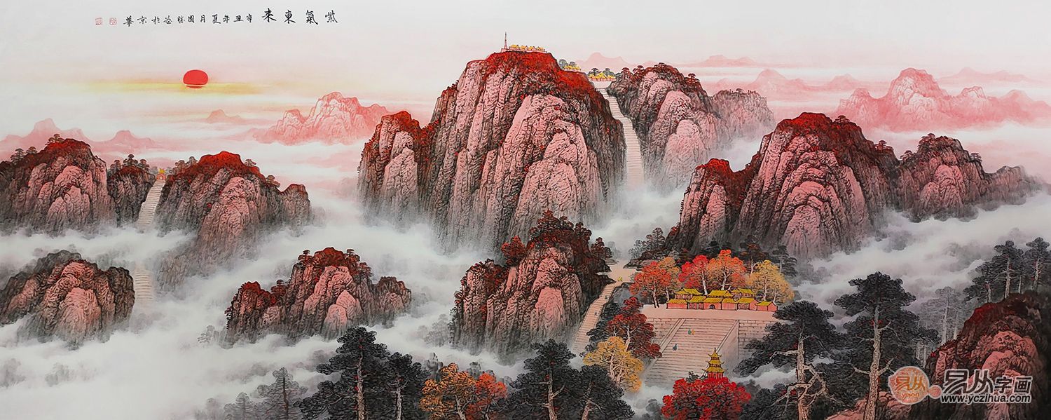 适合客厅的挂画山水画,客厅沙发墙挂画山水画有讲究吗