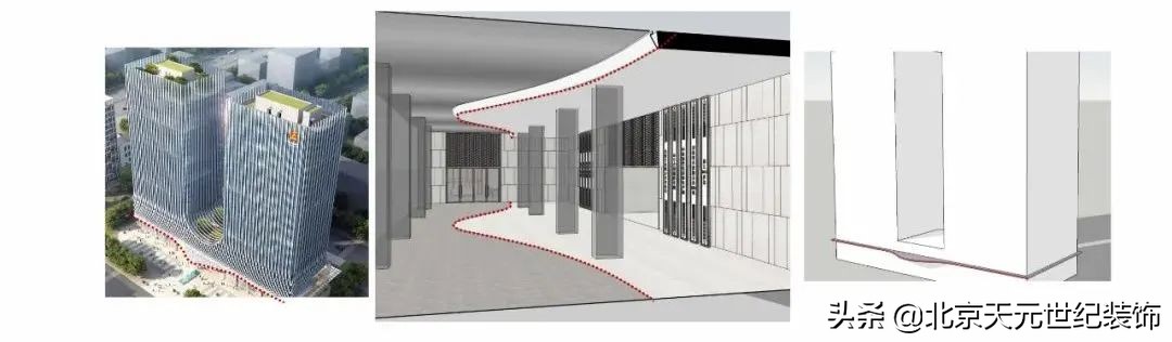 秦淮专业办公空间装饰设计案例,五华区写字楼装修设计案例