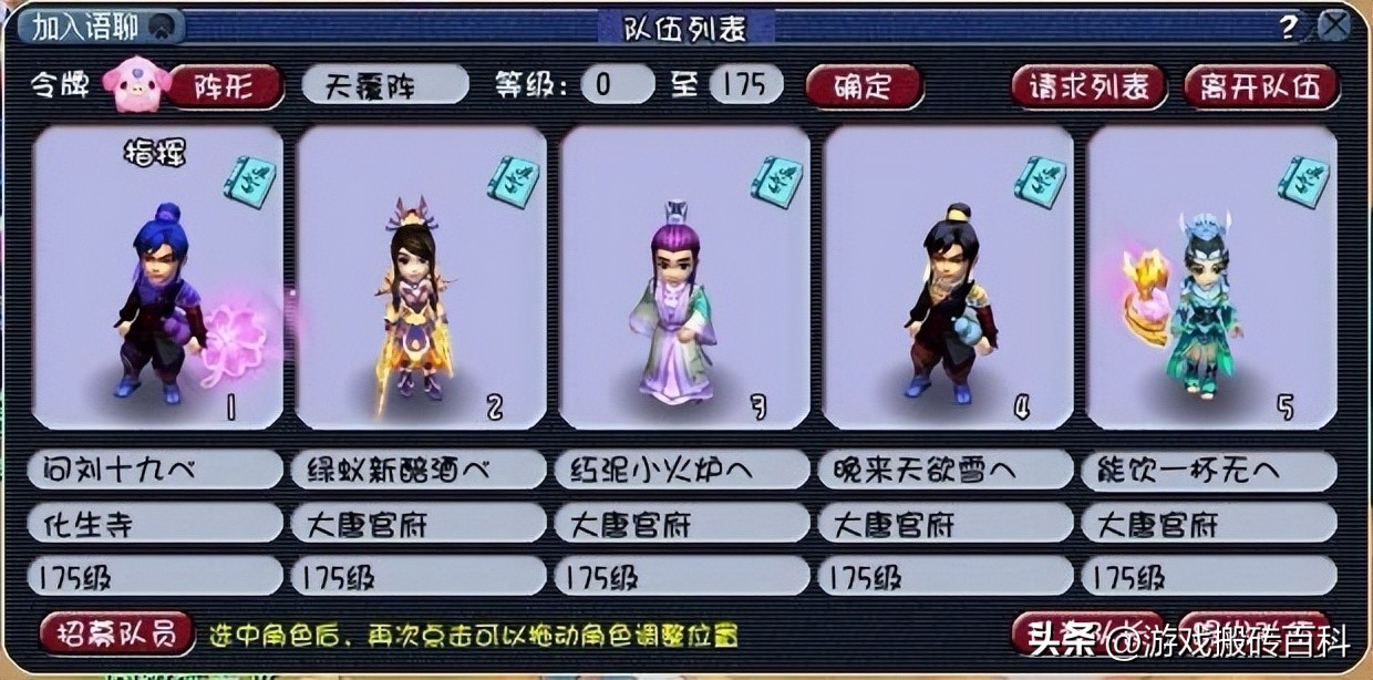 梦幻西游175大唐5开组合推荐,梦幻西游155大唐打图装备推荐图文