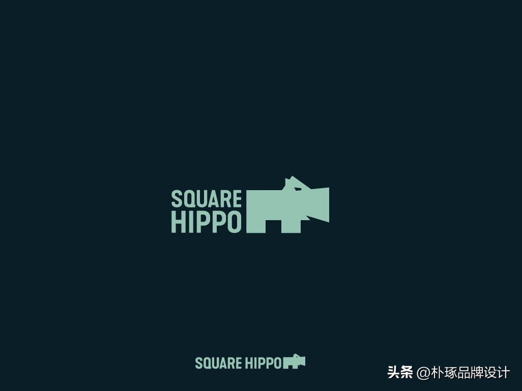 张开血盆大嘴IP动物形象河马元素logo创意集锦