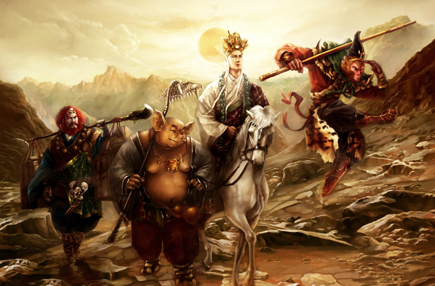 西天取经时，孙悟空多少岁？师徒四人中，最老的早已寿数过万