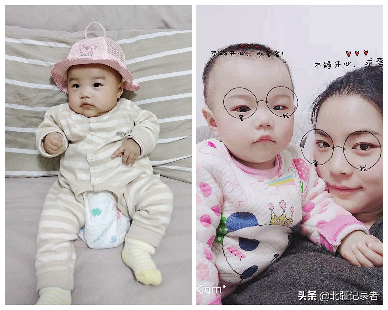 呆萌可爱的小女婴,一岁女婴可爱