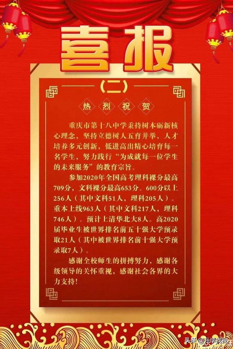 重庆二十九中2023年重本率,涪陵十八中重本率