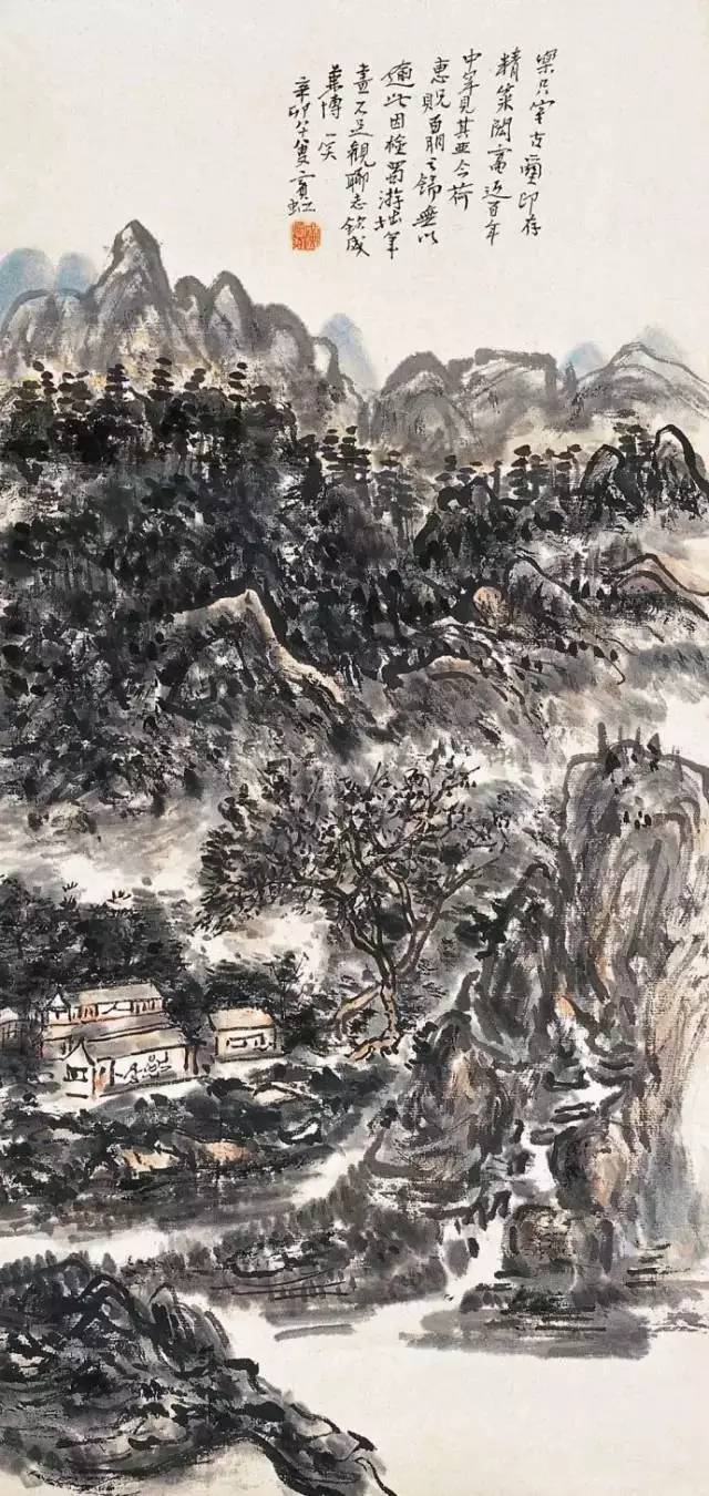 黄宾虹早期山水画的作品欣赏,黄宾虹经典作品13幅欣赏及技法
