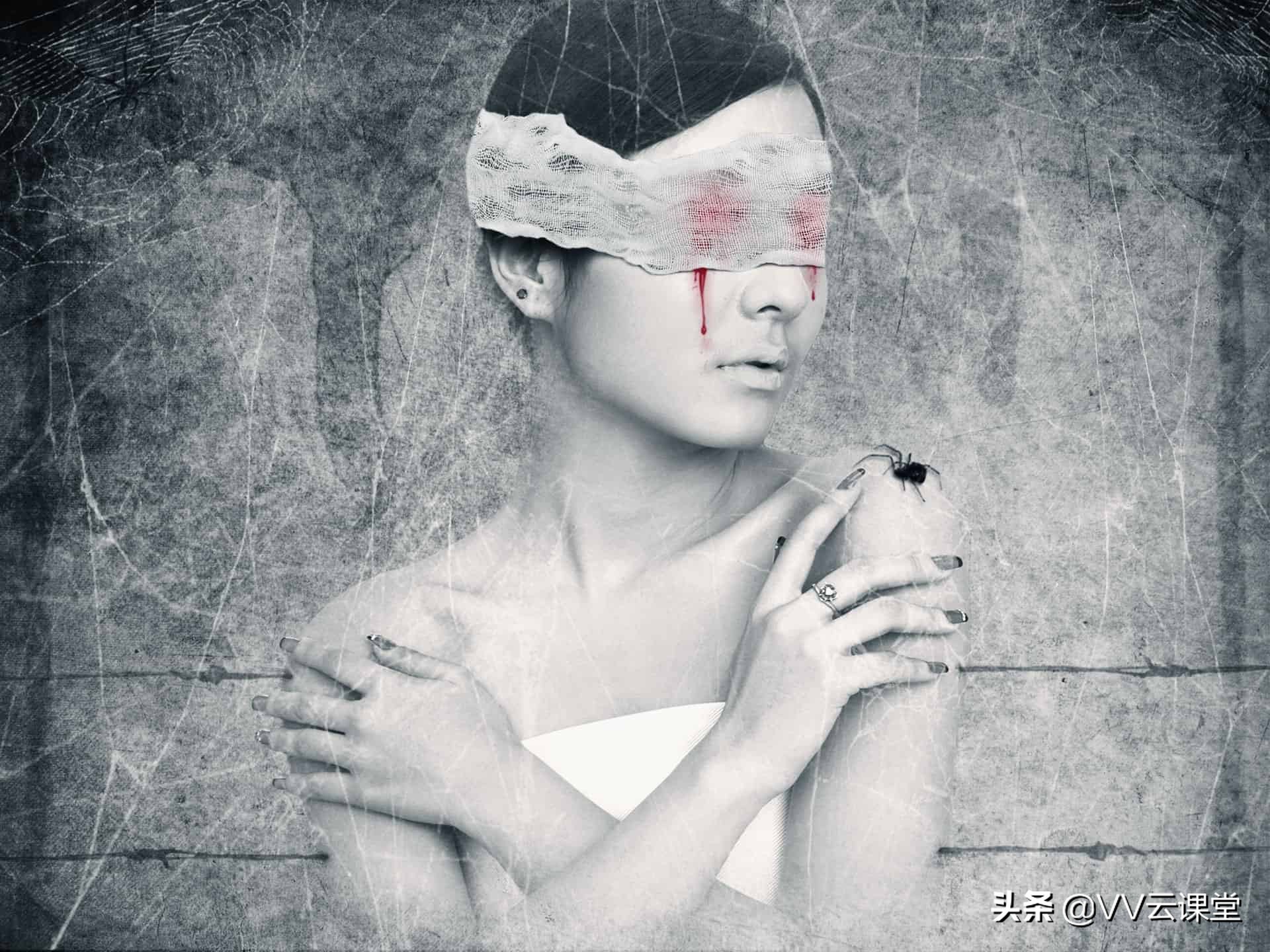 “痛苦”-创建这个怪异的抽象照片处理，百航之星vv云课堂教程