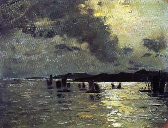 我国现代画家王式廓的油画素描稿,王式廓井冈山会师油画创作背景