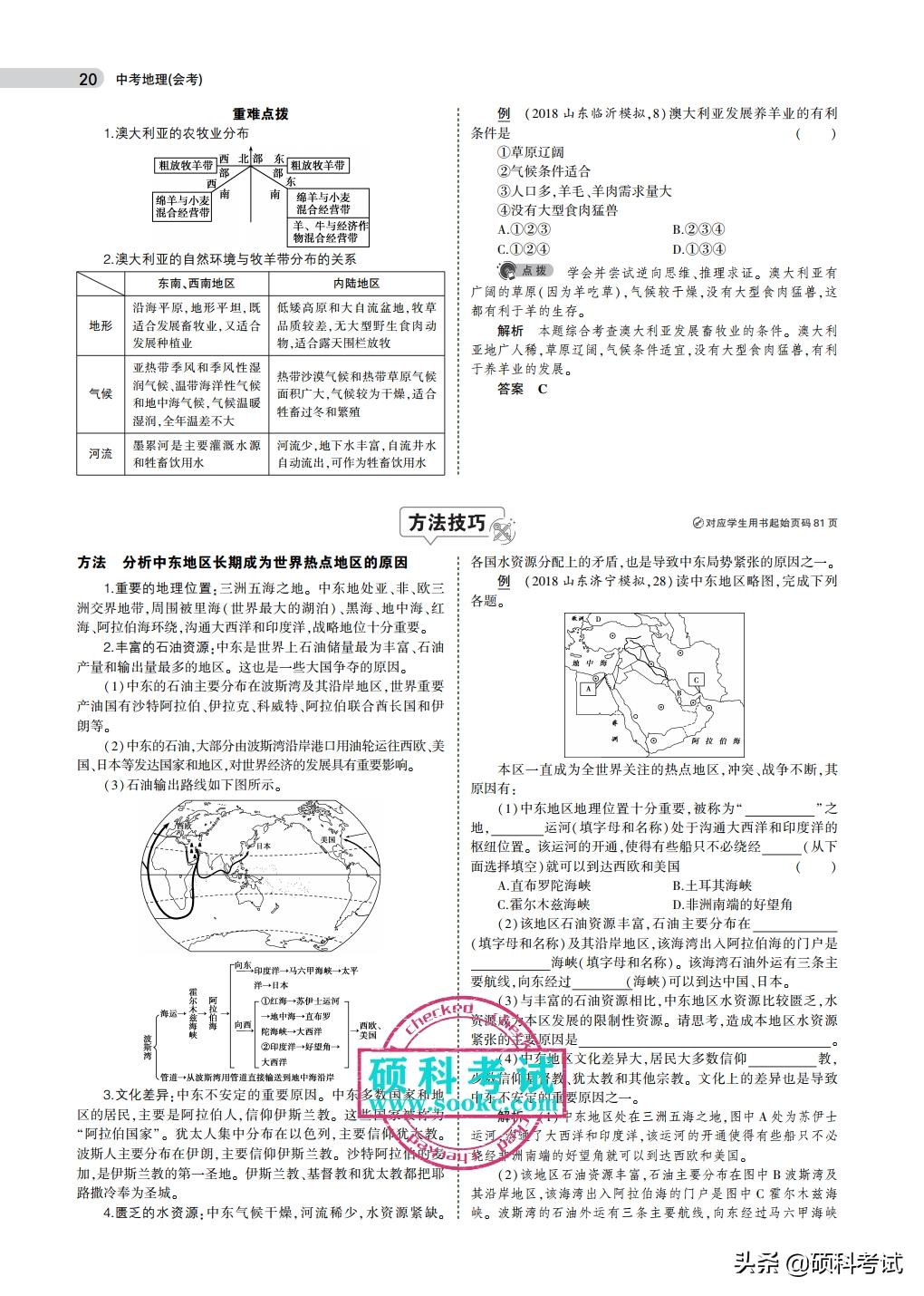 2023初中地理会考总复习知识要点,初中地理会考必考知识点汇总